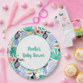Dank u voor het Baby shower van Tropische Toucan B Papieren Bordje (Feest)