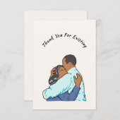 Dank u voor het bestaande Wenskaart van de paarden Bedankkaart (Voorkant / Achterkant)