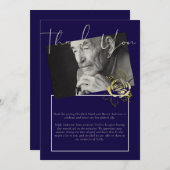 Dank u voor het bijwonen van de begrafenisherinner (Voorkant / Achterkant)