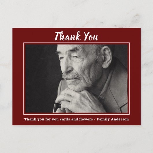 Dank U Voor Het Bijwonen Van De Herdenkingsplechti Briefkaart (Voorkant)