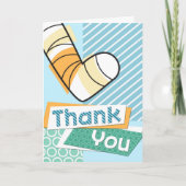 Dank u voor het cadeau dat u hebt gekregen bedankkaart (Voorkant)