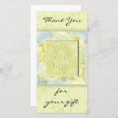 Dank u voor het cadeau -Green Bedankkaart (Voorkant / Achterkant)