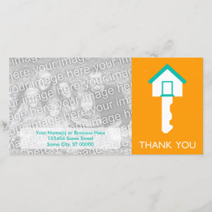 dank u voor het cadeau voor de opwarming van de aa bedankkaart