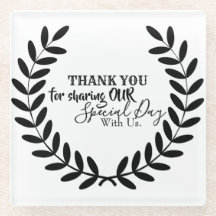 DANK U VOOR HET DELEN VAN ONZE SPECIALE DAG MET ON