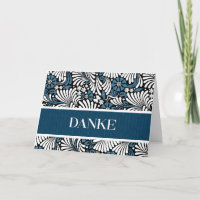 Dank u voor het Duitse Informal Blue en White Blan