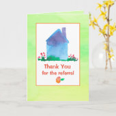 Dank u voor het Huis van de Onroerende goederen Kaart (Gele Bloem)