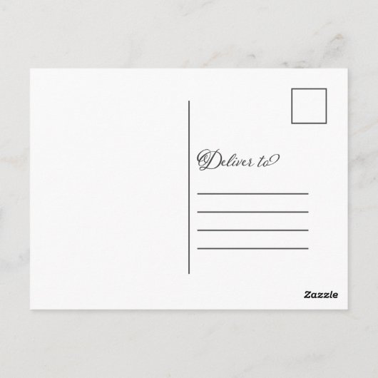 Dank u voor het huwelijk van Moderne Calligrafie D Briefkaart (Achterkant)