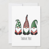 Dank u voor het kerstcadeaupatroon bedankkaart (Voorkant)