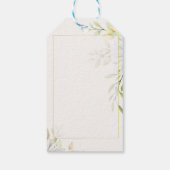 Dank u voor het komen chrysanthem bruiloft gunst l cadeaulabel (Achterkant)