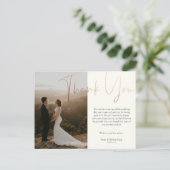 Dank u voor het komen naar onze bruiloft Kaart Bri (Staand voorkant)