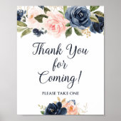 Dank u voor het komen van voorkeursteken Marine &  Poster (Voorkant)