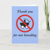 Dank u voor het Kweken niet Kaart (Voorkant)