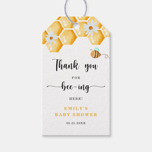 Dank u voor het Label van de Gift-cadeau voor bije Cadeaulabel (Voorkant)