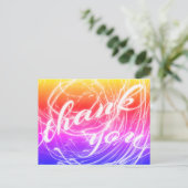 dank u voor het lichte briefkaart (Staand voorkant)