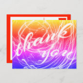 dank u voor het lichte briefkaart (Voorkant / Achterkant)