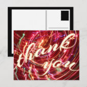 dank u voor het lichte briefkaart (Voorkant / Achterkant)