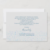 Dank u voor het Manuscript BedrijfsTussenvoegsel B Kaart (Achterkant)