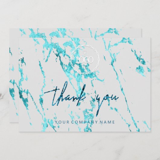 Dank u voor het Manuscript BedrijfsTussenvoegsel B Kaart (Voorkant / Achterkant)