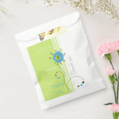 Dank u voor het moderne eenvoudige ventilatorgroen bedankzakje (Gezegeld)