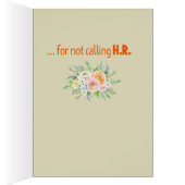 Dank u voor het niet noemen van Wenskaart H.R. Fun (Binnen (Rechts))