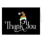 Dank u voor het Pet met rode en groene kerst (Voorkant Horizontaal)