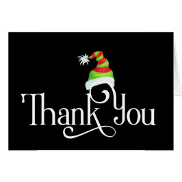 Dank u voor het Pet met rode en groene kerst