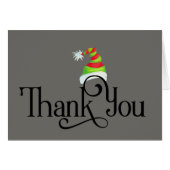 Dank u voor het Pet met rode en groene kerst (Voorkant Horizontaal)