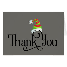 Dank u voor het Pet met rode en groene kerst