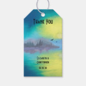 Dank u voor het Schilderachtig landschap van het b Cadeaulabel (Voorkant)