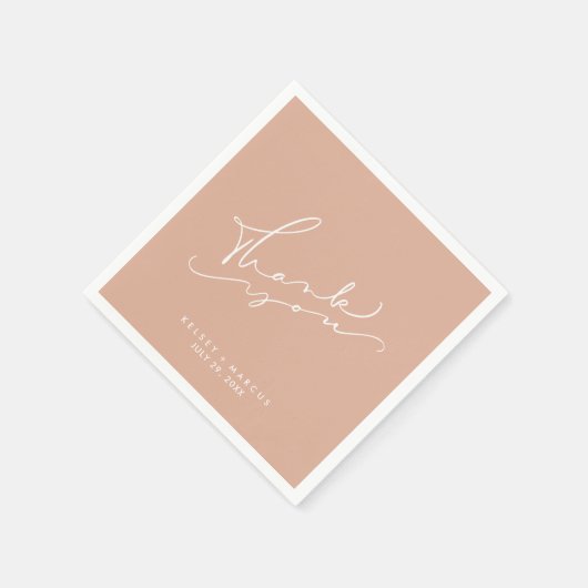 Dank u voor het script Pervenant Wedding Napkins Servet (Hoek)