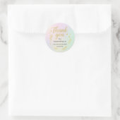 Dank U voor het Steunen van Ons – Favoriete Klant Ronde Sticker (Tas)