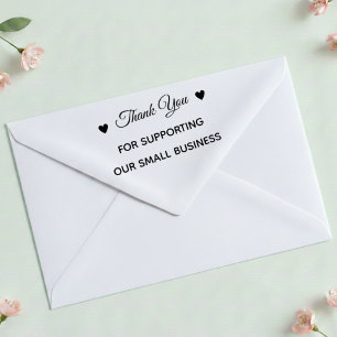 Dank U Voor Het Steunen Van Ons Klein Bedrijf Zelfinktende Stempel