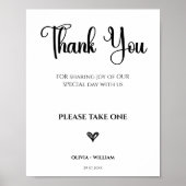 Dank u voor het tekenen, neem er alsjeblieft een poster (Voorkant)