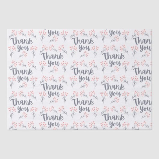 Dank u voor het weefselpapier tissuepapier (Voorkant)