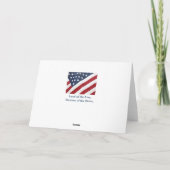 Dank u voor het Wenskaart van de Strijdkrachten va Bedankkaart (Achterkant)