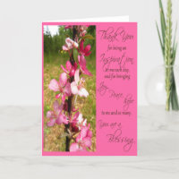 Dank u voor het Zijn een Inspiratie - Kaart