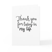 Dank u voor het zijn in mijn Leven