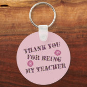 Dank u voor het zijn mijn Aangepaste Achtergrond v Sleutelhanger (Voorkant)