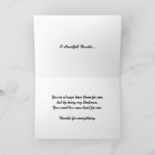 Dank u, voor het zijn mijn Bestman Bedankkaart (Binnen)