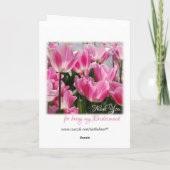 Dank u voor het zijn mijn bruidsmeisje bedankkaart (Achterkant)