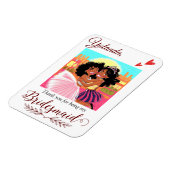 Dank u voor het zijn mijn bruidsmeisje voorstel ma magneet (Linkerzijde)