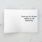 dank u voor het zijn mijn getuige bedankkaart (Binnen)