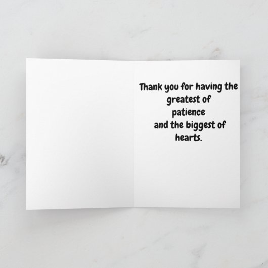 Dank u voor het Zijn Mijn Rode Appelen van het Bedankkaart (Binnen)