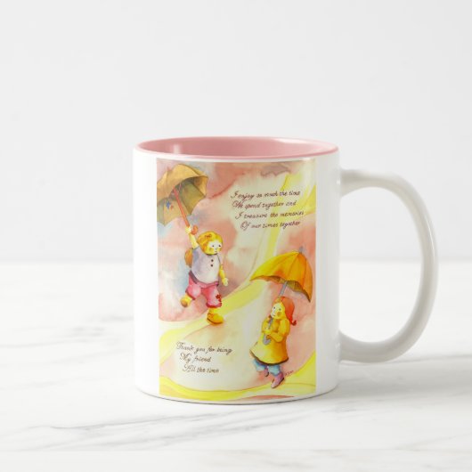 Dank u voor het zijn van Mijn Mok van Vrienden (Rechts)
