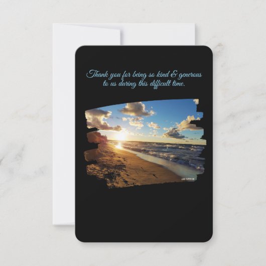 Dank u voor het zijn vriendelijk en genereus Wensk Bedankkaart (Voorkant)