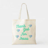 Dank u voor Jezus Tote Bag (Achterkant)