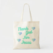 Dank u voor Jezus Tote Bag (Voorkant)