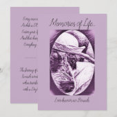 DANK U VOOR KAARTKAART - VERLIES VAN PET BEDANKKAART (Voorkant / Achterkant)