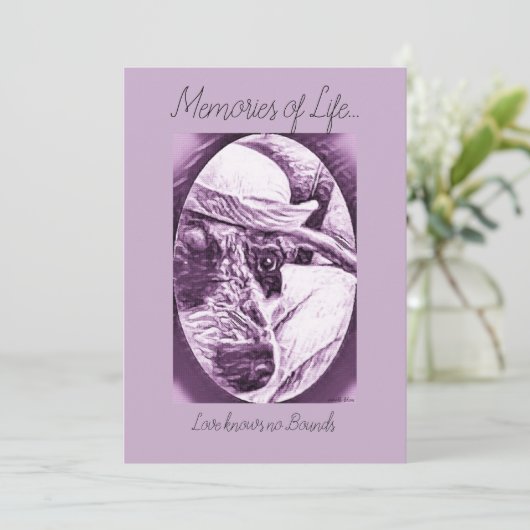 DANK U VOOR KAARTKAART - VERLIES VAN PET BEDANKKAART (Staand voorkant)