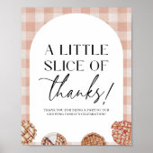 Dank u voor Little Cutie Pie Baby shower Party Poster (Voorkant)